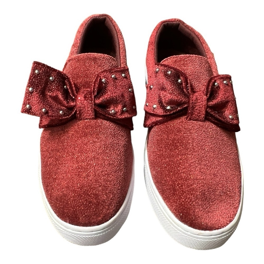 Isaac Mizrahi Womens Imbeth Casual Fashion Sneakers In Wine Vegan Size 8M